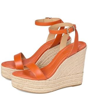 Michael Kors Leighton Wedge Shoes, Leather - Multicolor