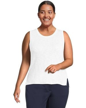 Mod-o-doc Hi-Lo Shell Sweater Sweater Xs (Us 0-2) Cotton/Rayon - Blue