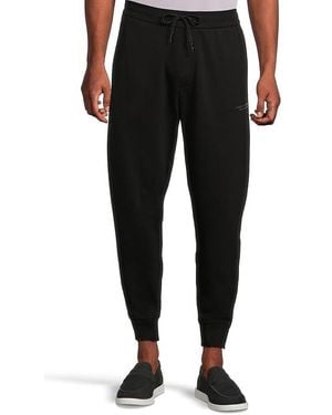 ARMANI EXCHANGE Milano/New York Logo Drawstring Sweatpants Clothing 2Xl, Cotton - Black