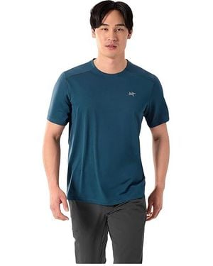 Arc'teryx Cormac Crew Short Sleeve Workout, Polyester - Blue