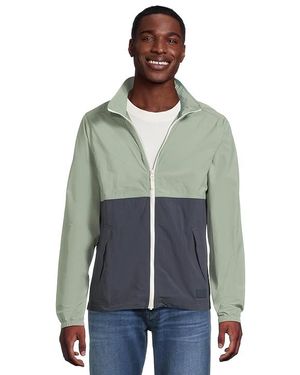 L.L. Bean Light And Airy Windbreaker Jacket Faded Sage/Carbon, Nylon - Blue