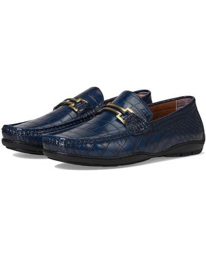 Stacy Adams Embrey Moc Toe Driver Lace-Up Boots, Synthetic - Blue