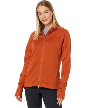Fjallraven Abisko Lite Fleece Jacket Clothing, Fleece/Polyester - Red