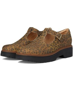Dr. Scholls Bring It Jane Mary Jane Shoes Flat Shoes, Faux Leather - Brown