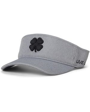 Black Clover Bamboo Visor 3 Adjustable Casual Visor Charcoal Visor/3D Linen/Polyester/Rayon - Gray
