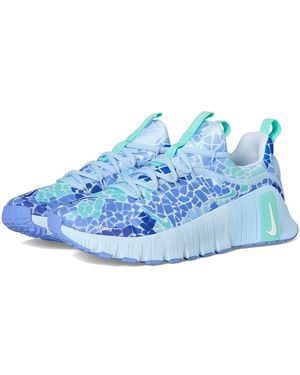 Nike Metcon 6 Amplified Shoes Ice//Royal Pulse/Racer/Hyper, Textile - Blue