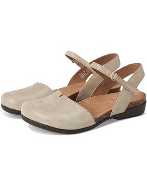 Dansko Rowan Shoes, Nubuck/Leather - Metallic