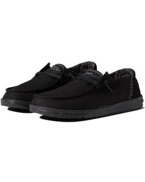HEYDUDE Wendy Inca Shoes, Textile - Black