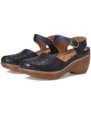 Softwalk Mabelle Perf Slippers 8.5 N (A) Leather - Blue