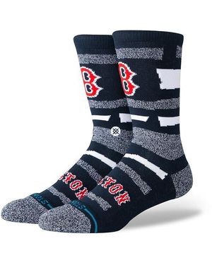 Stance Squeeze Bos Crew Cut Socks Shoes Lg (Us Shoe 9-13 - Blue