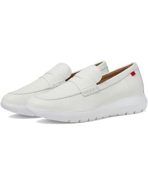 Marc Joseph New York Grace Street ( Svelte Grainy) Flat Shoes - White