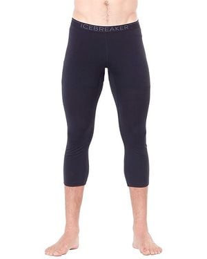 Icebreaker 200 Oasis Merino Base Layer Legless (/Monsoon) Casual Pants - Black