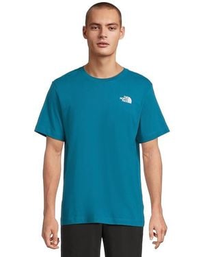The North Face Evolution Box Toss Fill Short Sleeve T-Shirts Graphic T Shirt, Cotton - Blue