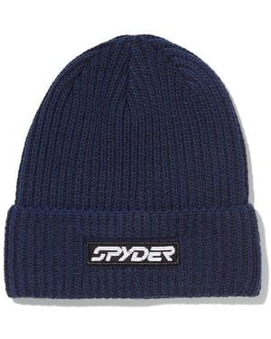 Spyder Groomers Hat (True) Beanies - Blue