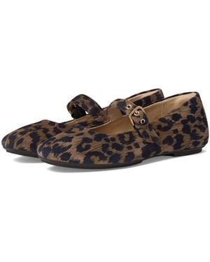 Fitflop Delicato Leopard Suede Mary Janes Shoes 10 M (B) - Black