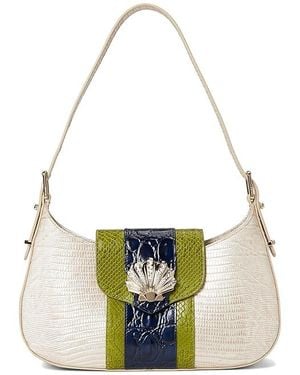 Brahmin Kyrie Shoulder Bag Cross Body Handbags, Leather/Polyester - Black