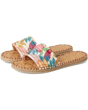 Roxy Shoresoft Sld Sandals, Faux Leather - Red