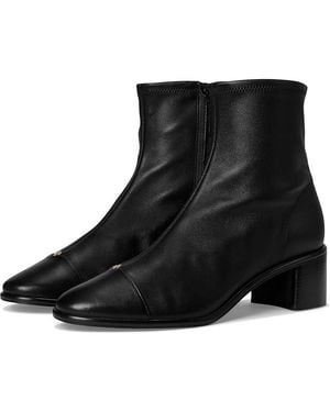 Tory Burch Cap-Toe Heel Ankle Boot 50Mm Boots, Leather - Black