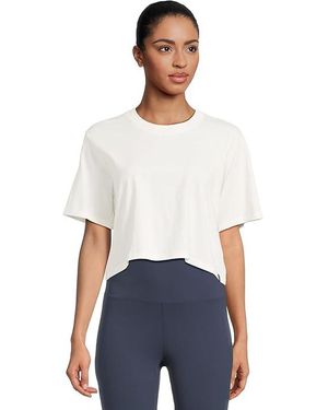 Prana Everyday Crop T-Shirts Clothing Md 8-10) Cotton - Black