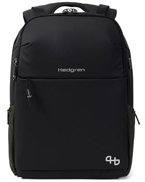 Hedgren Tram Laptop Backpack Computer Bags, Polyester - Black