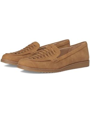 LifeStride Zoey Loafer/Moc Shoes Flat Shoes 7.5 W (C) Synthetic - Brown