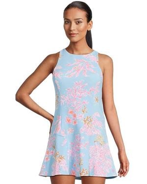 Lilly Pulitzer Westley Active Dress Upf Dress, Polyester/Spandex - Blue
