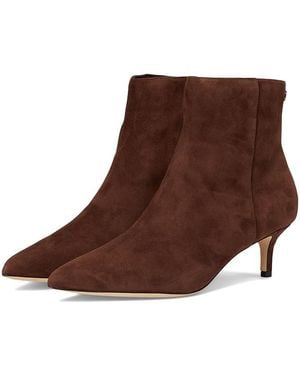 Ralph Lauren Mckay Suede Bootie Heel Boots 8.5 B - Brown