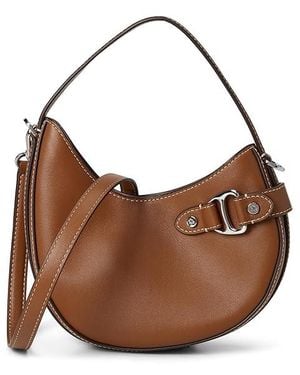 Ralph Lauren Leather Small Tasha Crossbody Bag Cross Body Handbags - Brown