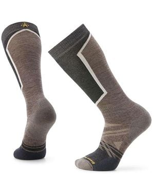 Smartwool Ski Full Cushion Over-The-Calf Socks No Show Socks Shoes Lg Shoe 9-11.5) Wool/Spandex/Nylon - Gray