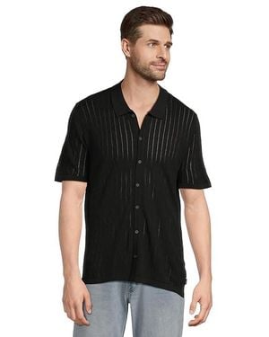 John Varvatos Moore Shirt Clothing, Cotton - Black