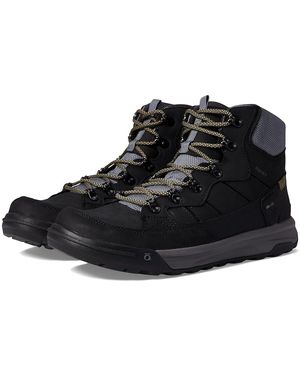 Obōz Burke Mid Leather B-Dry (Granite) Shoes - Black