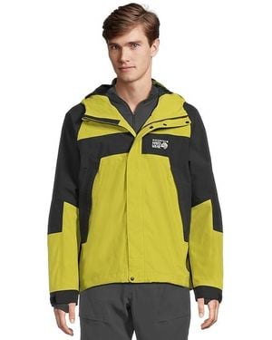 Mountain Hardwear 2L Full Zip Jacket Coat Moon Moss/ Nylon - Black