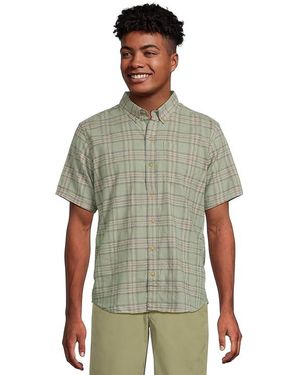 L.L. Bean Stonecoast Cotton Hemp Shirt, Slightly Fitted Jacket, Cotton/Hemp/Spandex - Green