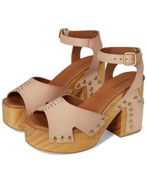 Free People Cecily Clog Shoes, Leather - Brown