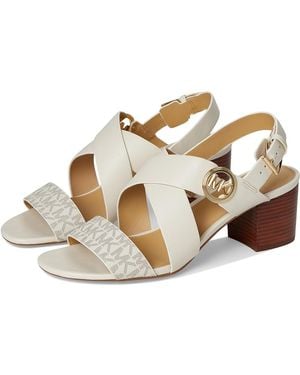 MICHAEL Michael Kors Vera Flex Mid Sandal Sandals, Leather - Metallic