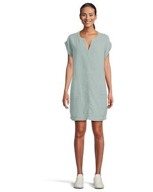 Mod-o-doc Roll-Up Short Dolman Sleeve Shift Dress Dress Xs (Us 0-2) Cotton - Black