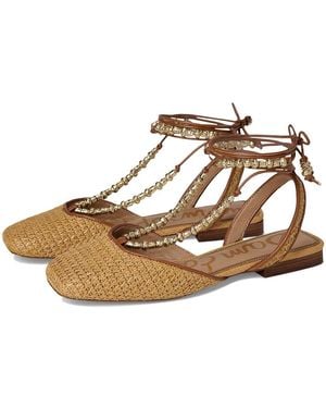 Sam Edelman Lily Shoes Sand/Saddle - Metallic