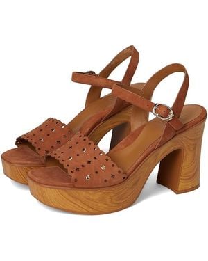 Naturalizer Kira Wedge Shoes 9.5 M (B) Suede/Synthetic - Brown
