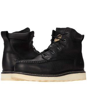Irish Setter Ashby 6 Aluminum-Toe Leather Work Boot Eh Shoes 7 D - Black