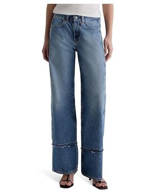 AG Jeans Adria Low Rise Baggy Wide Leg - Blue
