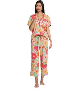 Pj Salvage Whimsy Pajama Set Pajama Sets Xl (Us 14) Cotton/Jersey/Modal - Black