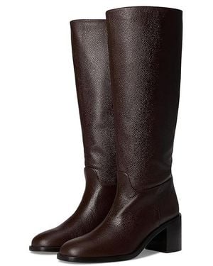 Stuart Weitzman Finn Boots Boots Walnut/Marron Vino, Leather - Black