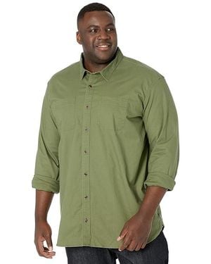 L.L. Bean Beanflex Twill Shirt Long Sleeve Traditional Fit - Green