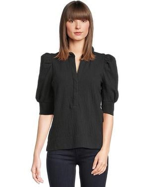 Lilly Pulitzer Elsey Knit Top Clothing, Cotton/Polyester/Spandex - Black