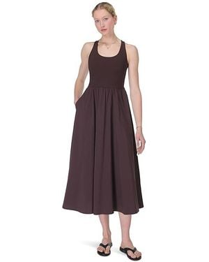 Sweaty Betty Explorer Ribbed Racer Dress Dress, Elastane/Polyamide - Black