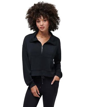 Travis Mathew Skyloft Soft 1/2 Zip Jacket, Elastane/Polyester/Rayon - Black