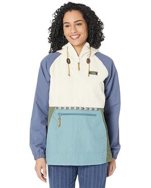 L.L. Bean Mountain Classic Anorak Clothing Natural/Mineral, Nylon - Blue