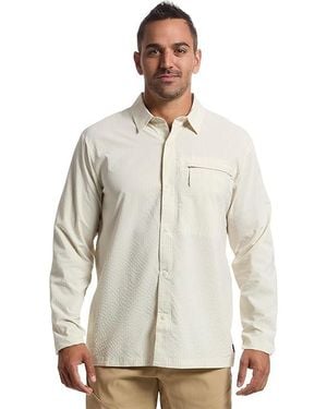 Mountain Hardwear Sunshadowtm Long Sleeve T Shirt, Elastane/Polyester - White