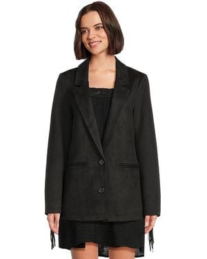 Show Me Your Mumu Sierra Fierra Jacket Coat, Elastane/Polyester - Black