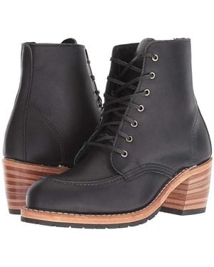 Red Wing Clara Heeled Boundary Leather Boot - Black
